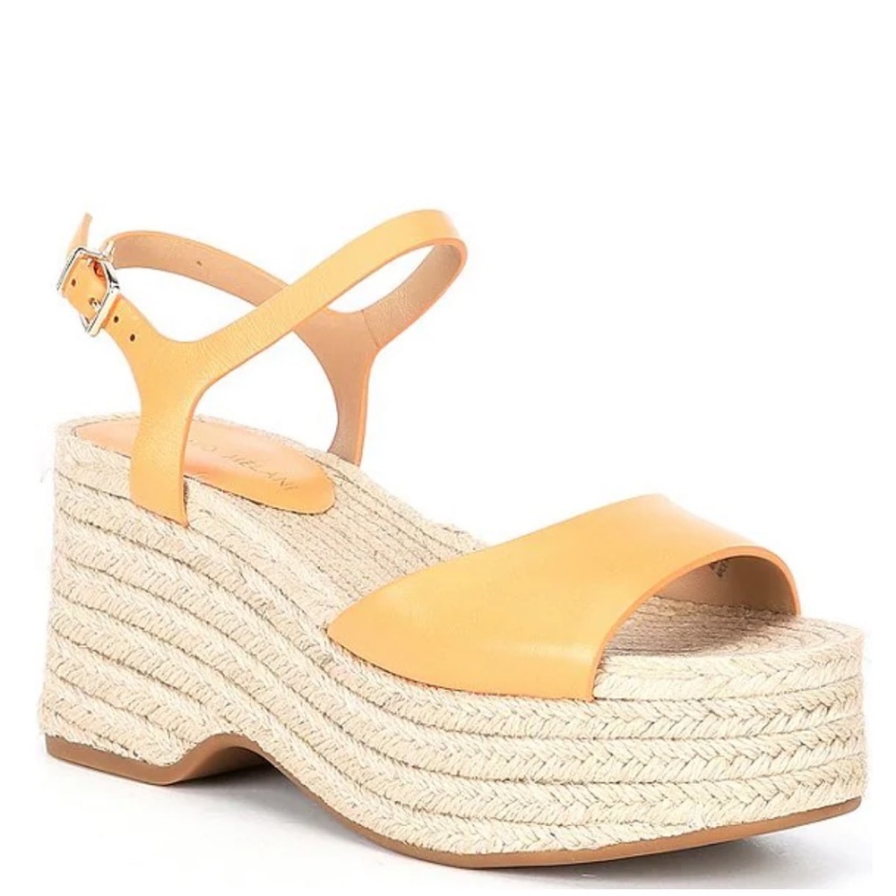 Cavaaa Leather Espadrille Wedges